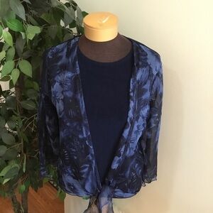 PICADILLY Fashions Woman’s Medium tank top with attached semi sheer top